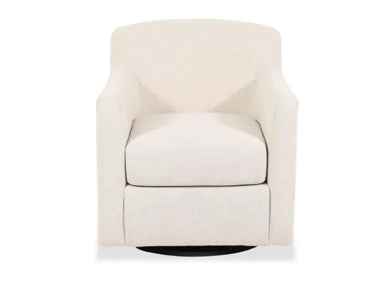 Bradney Swivel Accent Chair in Linen