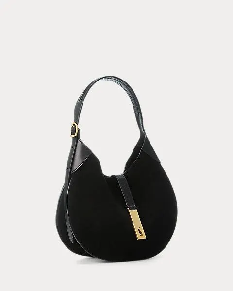 Polo ID Suede Small Shoulder Bag