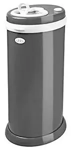 Ubbi Steel Diaper Pail, Odor Locking, No Special Bag Required, Award-Winning, Registry Must-Have, Slate