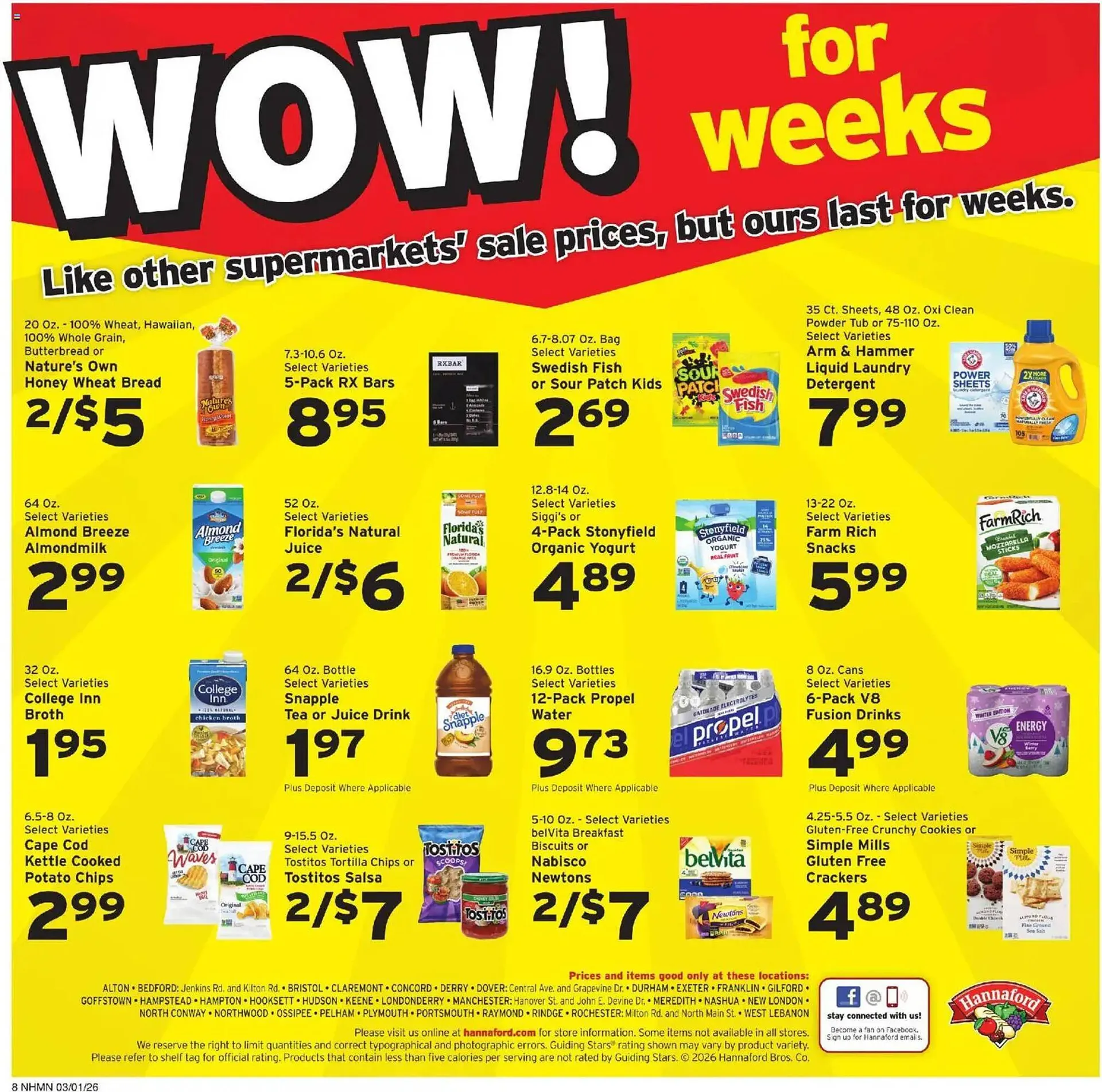 Weekly ad Hannaford flyer from March 1 to March 8 2026 - Page 8