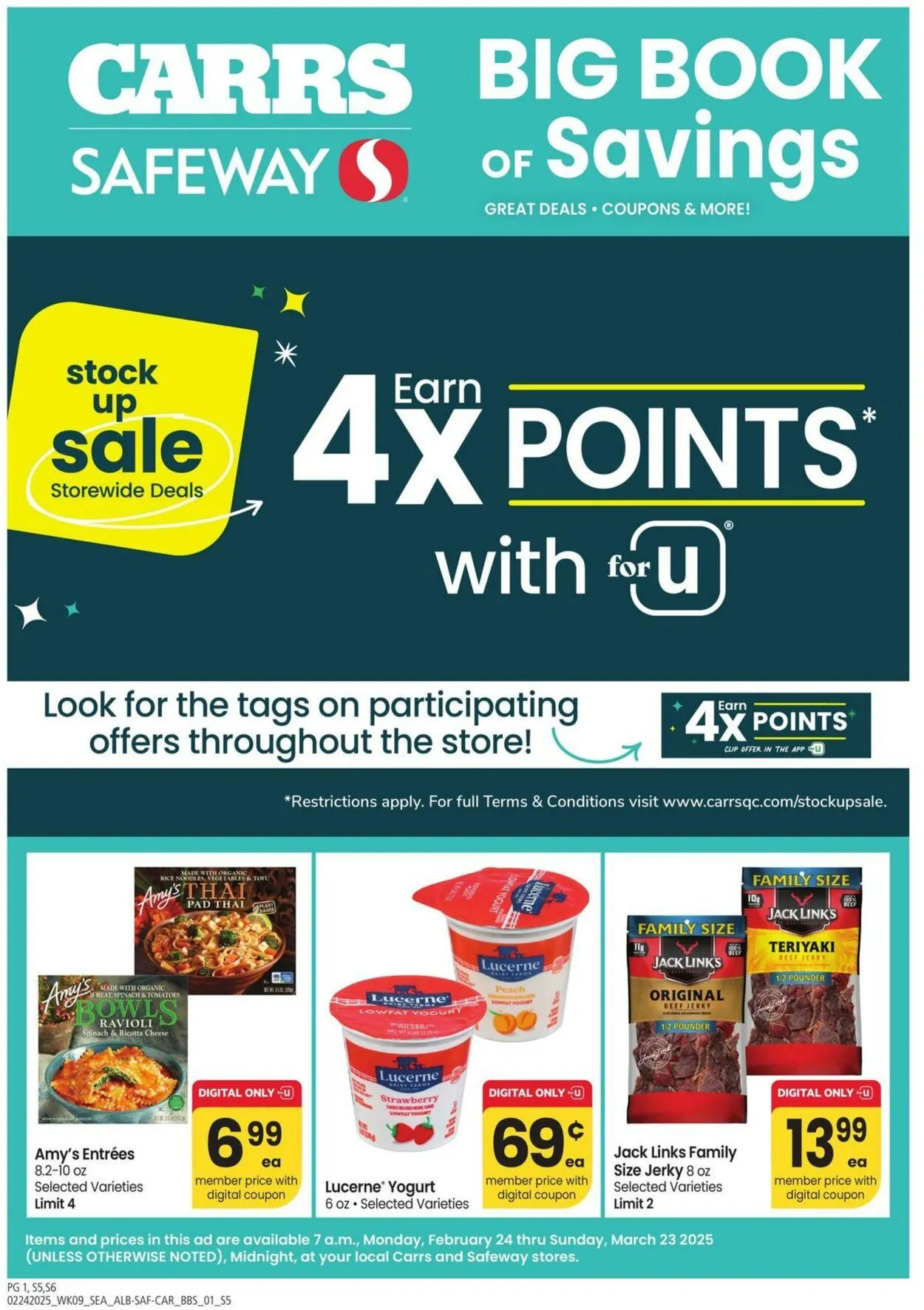 Weekly ad Carrs from February 24 to March 23 2025 - Page 1