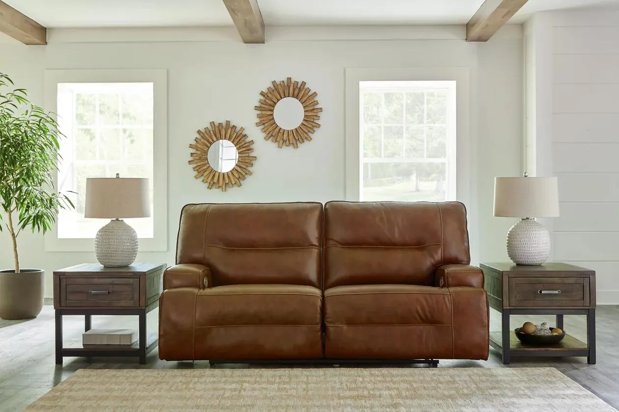 Francesca Dual Power Leather Reclining Sofa