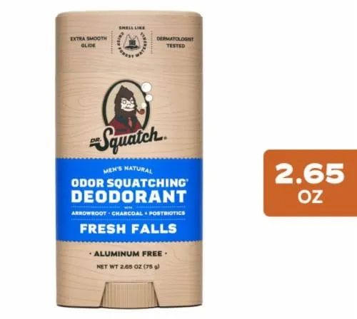Dr. Squatch® Men's Deodorant Stick Fresh Falls Aluminum Free