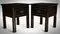 Vintage Canton Bedside Tables in Black Ash from Lombok, 2010s, Set of 2