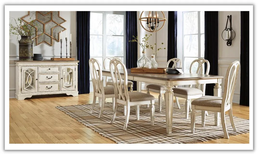 Modern Heritage Realyn 4-Seater Wooden Dining Table Set