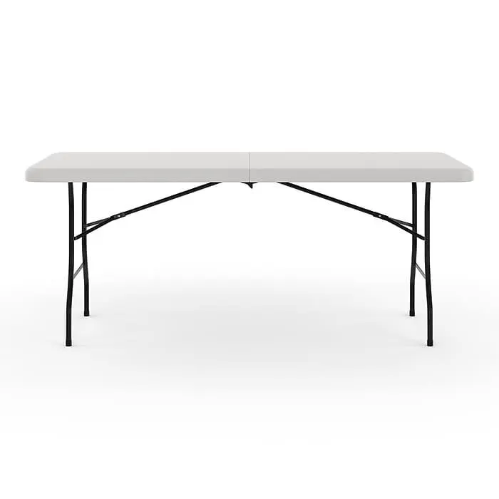 Staples 6' x 30" Heavy Duty Plastic Folding Table,