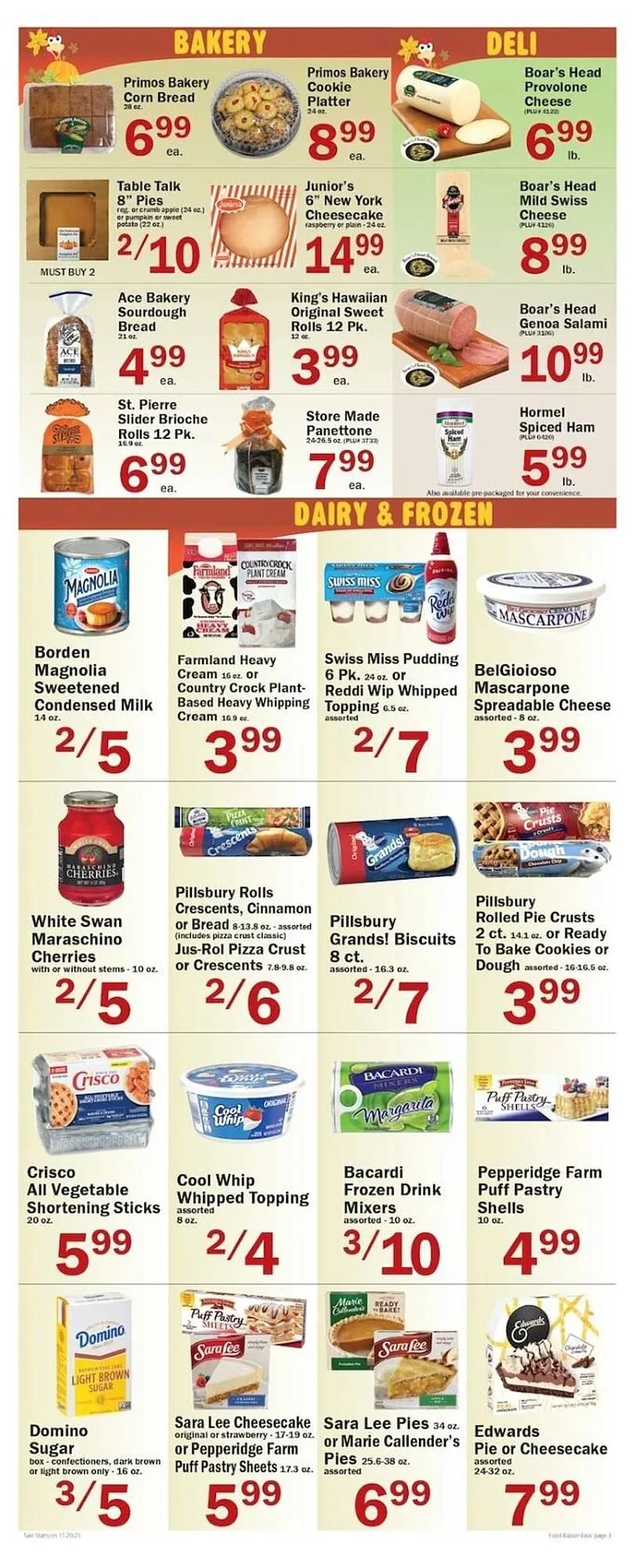 Weekly promotion Food Bazaar circular spanning from November 20 to November 26 2025 - Page 3 for Catalogue 365