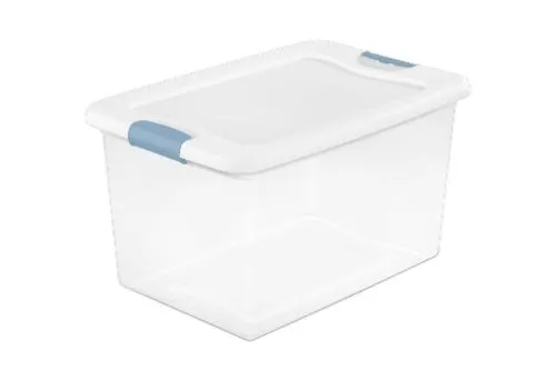Sterilite Latching Storage Box - Clear/White
