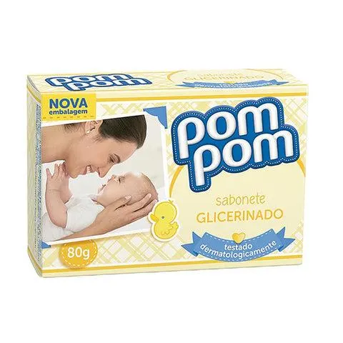 Pompom sabonete glicerinado 80g