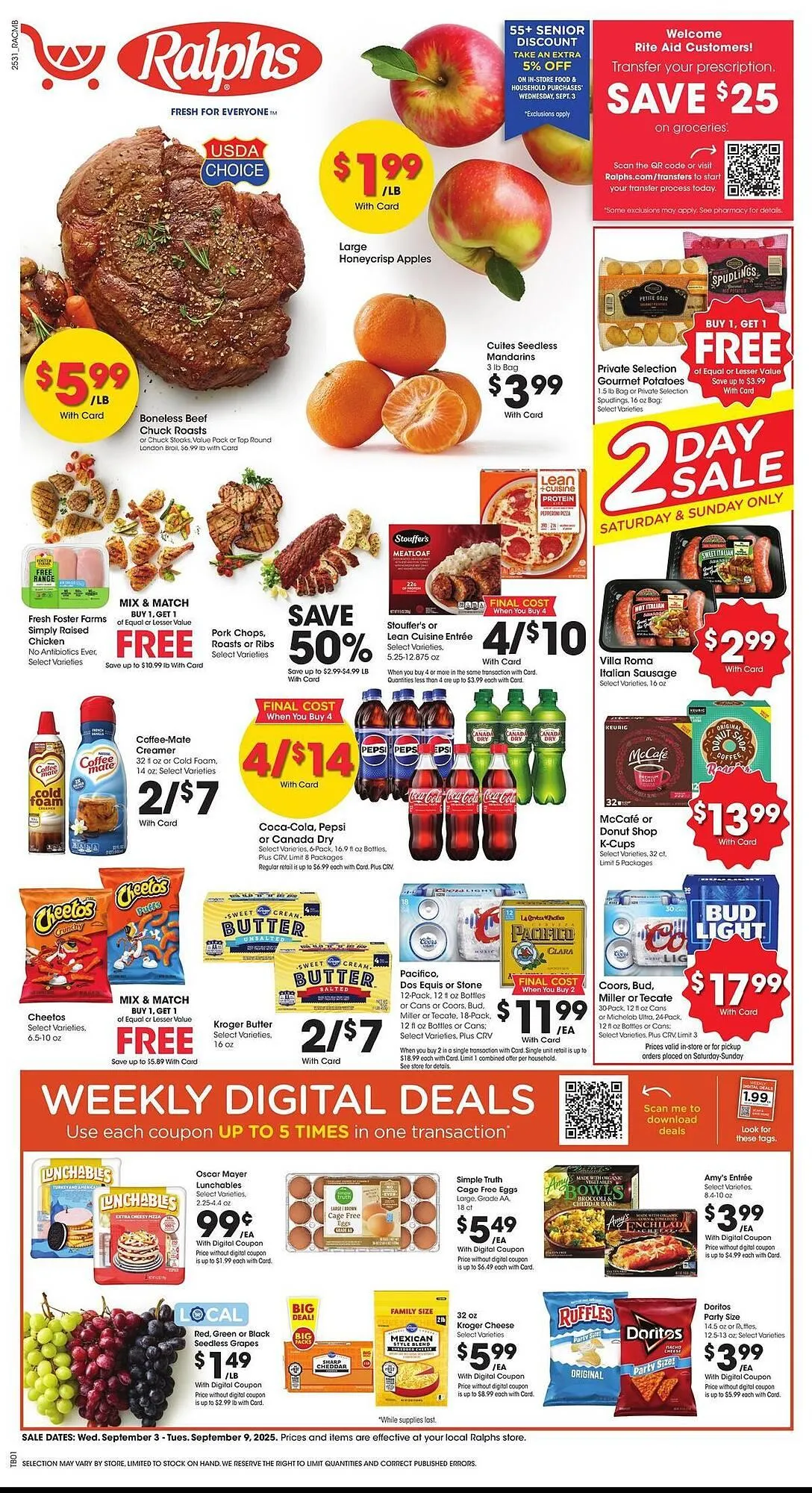 Weekly ad Ralphs weekly ad from September 3 to September 9 2025 - Page 1