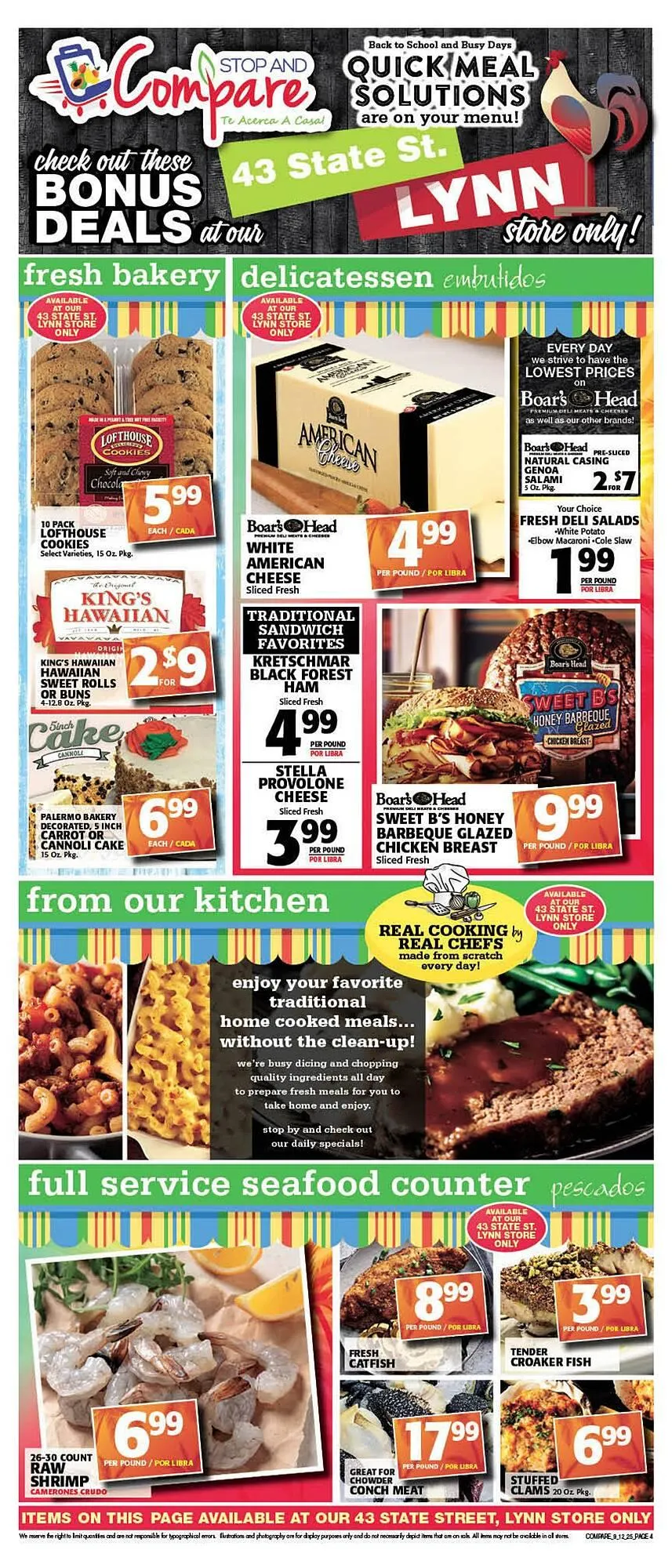 Weekly promotion Stop and Compare Markets weekly ad spanning from September 12 to September 18 2025 - Page 4 for Catalogue 365