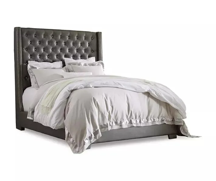 Signature Design By Ashley Coralayne Gray Queen Upholstered Bed