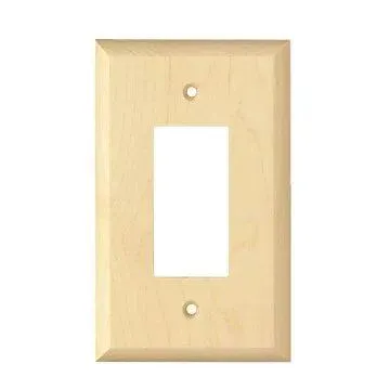 Designs of Distinction Levington Single Rocker Wood Switchplate