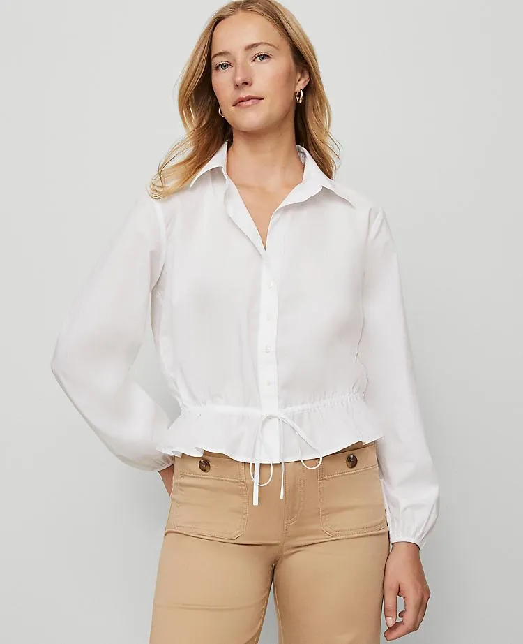 Weekend Collection Tie Waist Popover
