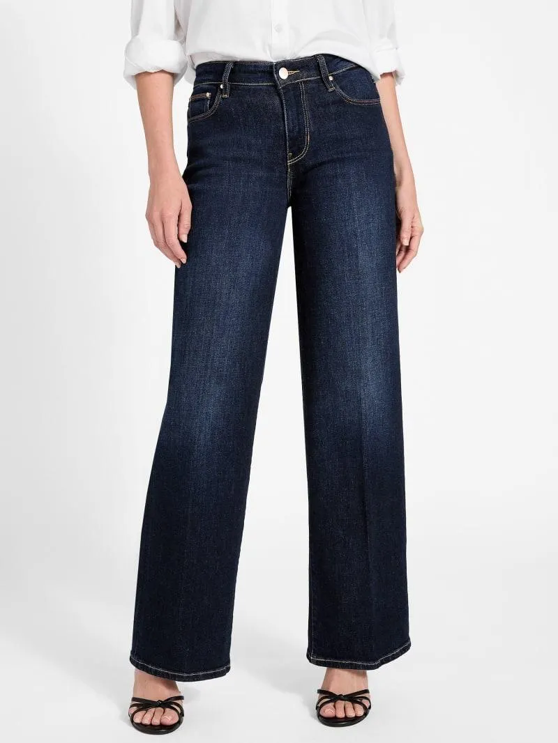 Mid-Rise Sexy Palazzo Wide-Leg Jeans