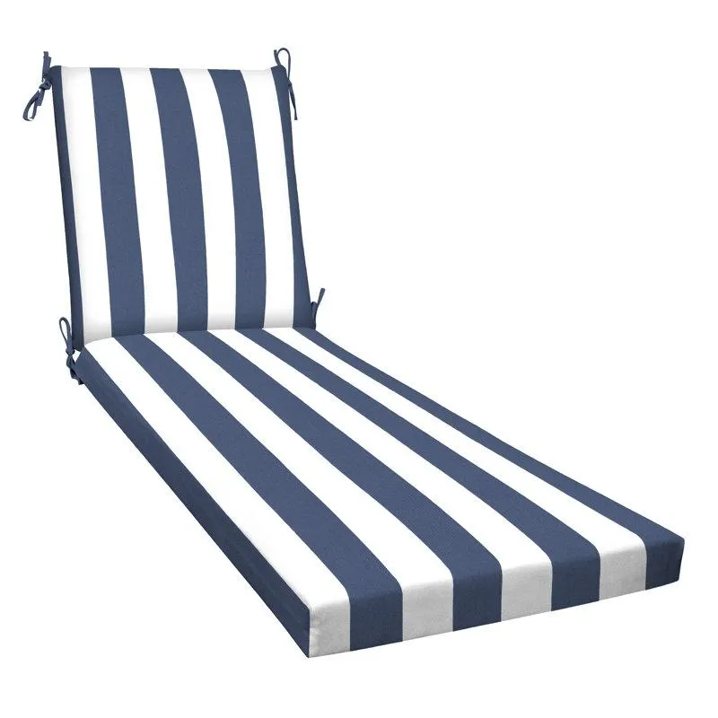 Meridian Outdoor Chaise Lounge Cushion – Weather-Resistant, Reversible, Plush Comfort