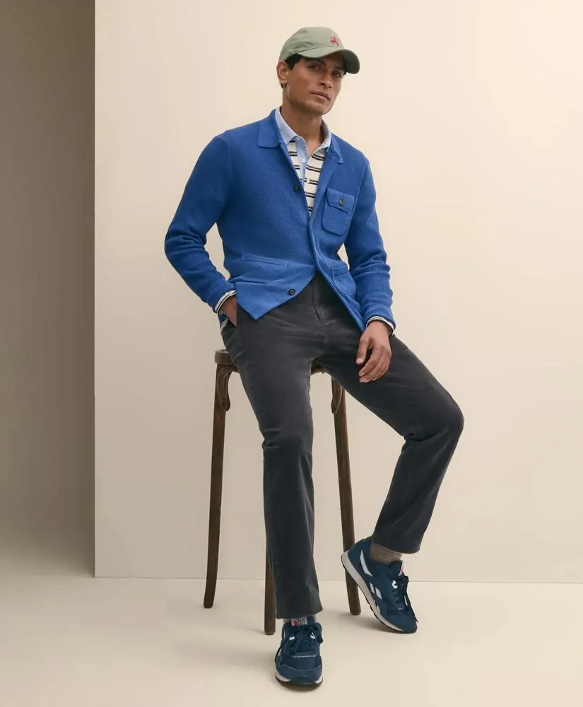 Slim Fit Cotton Wide-Wale Corduroy Pants