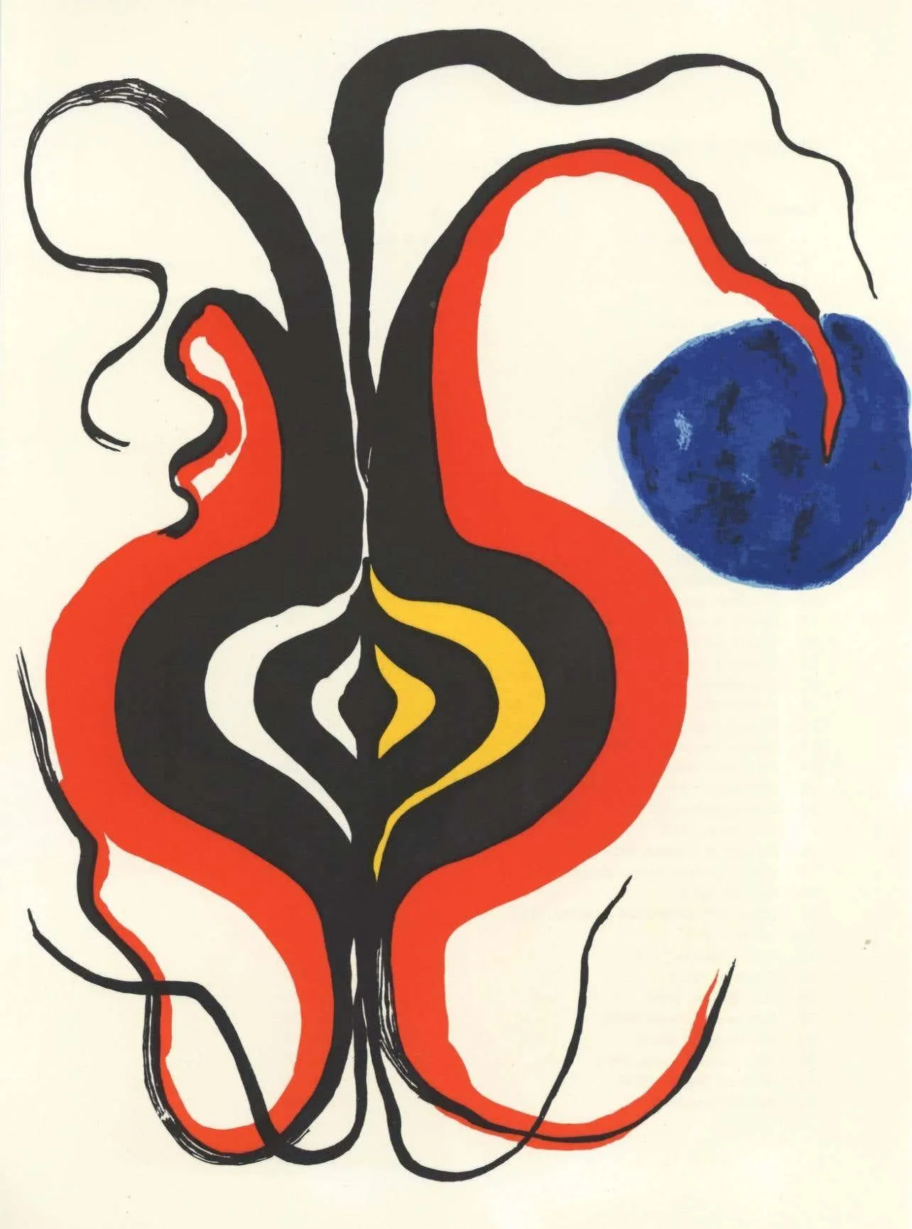 Alexander Calder Composition, Derrière le miroir 1966