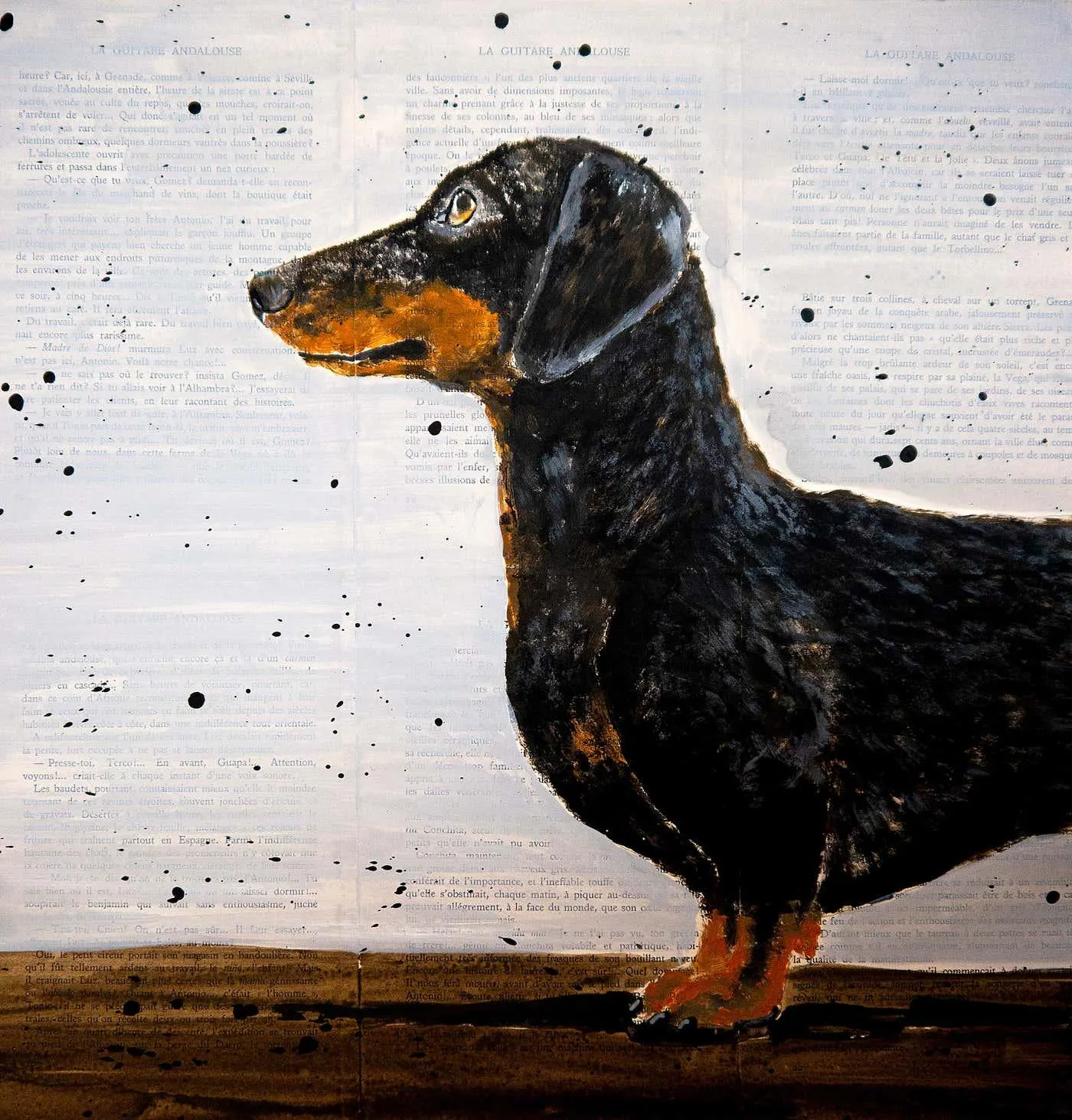 bazevian animal FRENCH SCHOOL ALL STAR Dachshund Chut les Barbizons! 2025