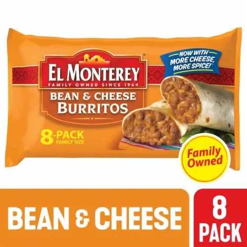 El Monterey® Family Size Bean and Cheese Frozen Burritos