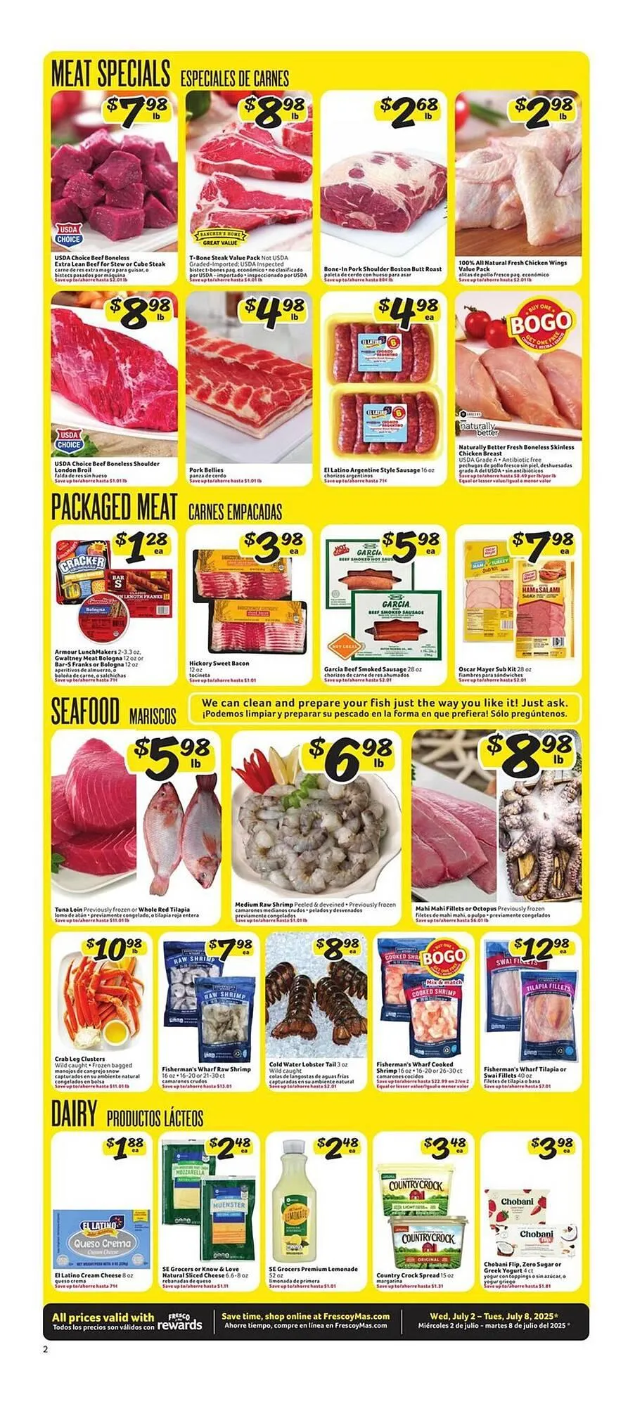 Weekly ad Fresco y Más Weekly Ad from July 2 to July 8 2025 - Page 2