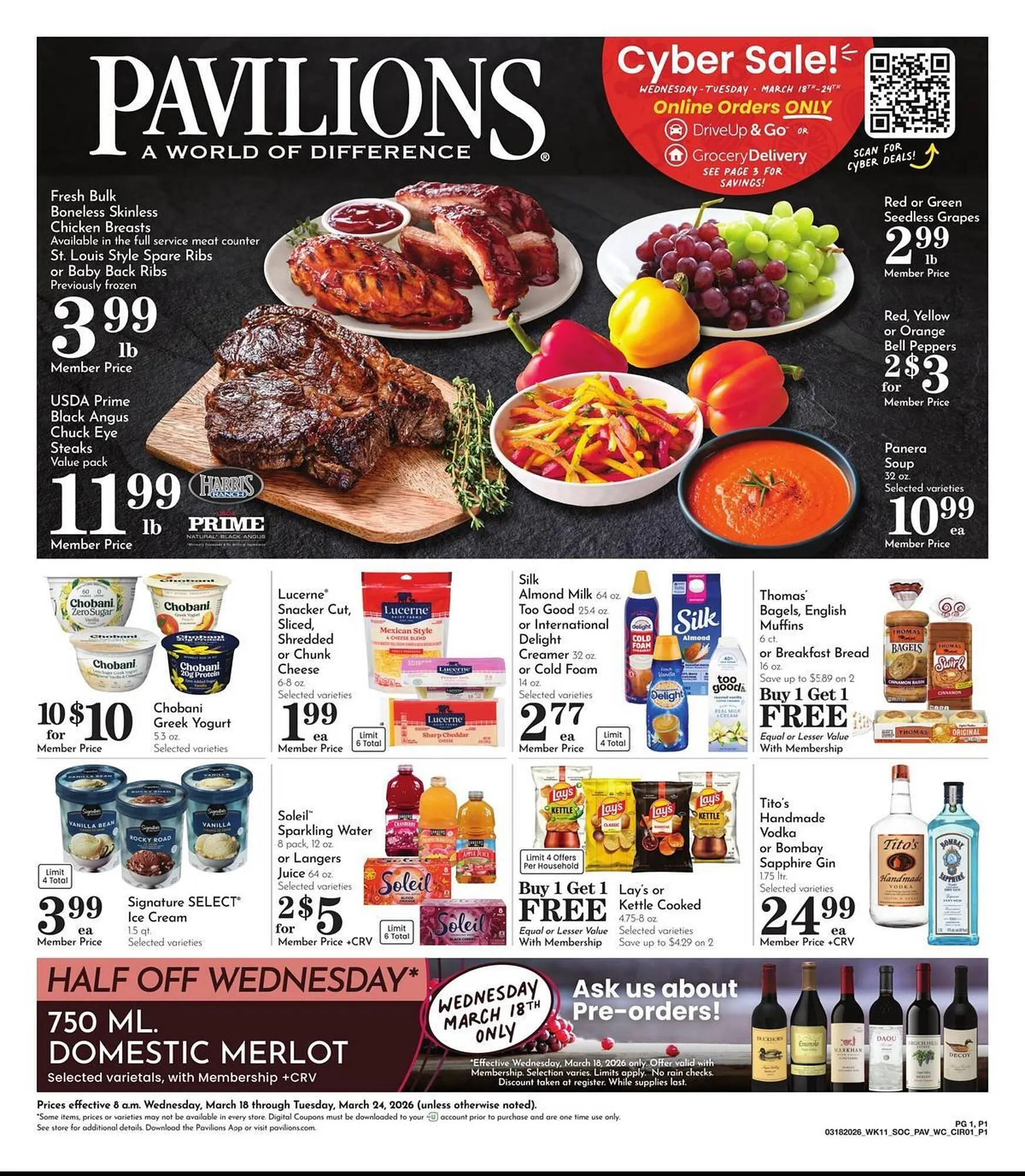 Weekly ad Pavilions weekly ad from March 18 to March 24 2026 - Page 1