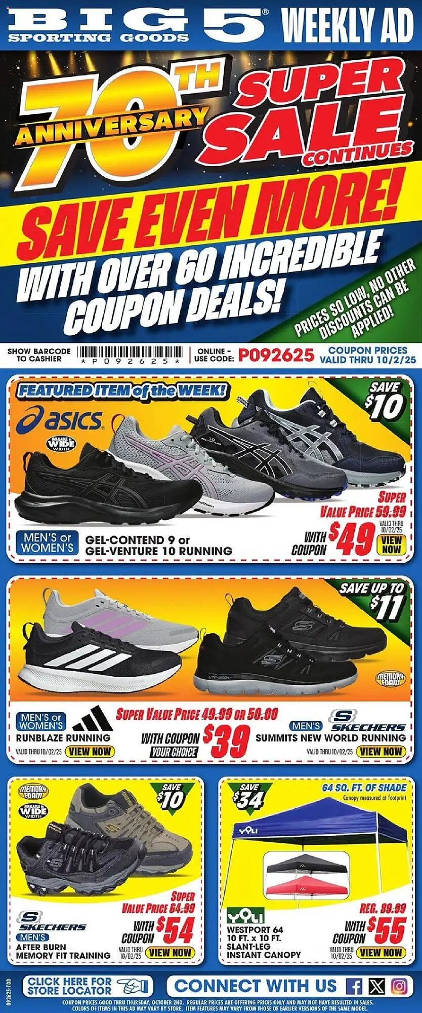 Weekly ad Big 5 weekly ad from September 26 to October 2 2025 - Page 1