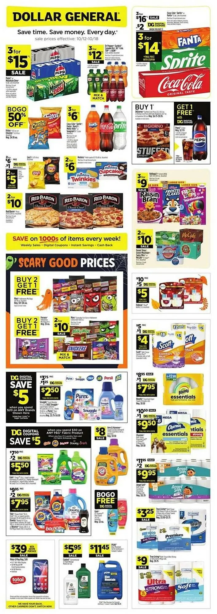 Weekly ad Dollar General weekly ad from October 12 to October 18 2025 - Page 1