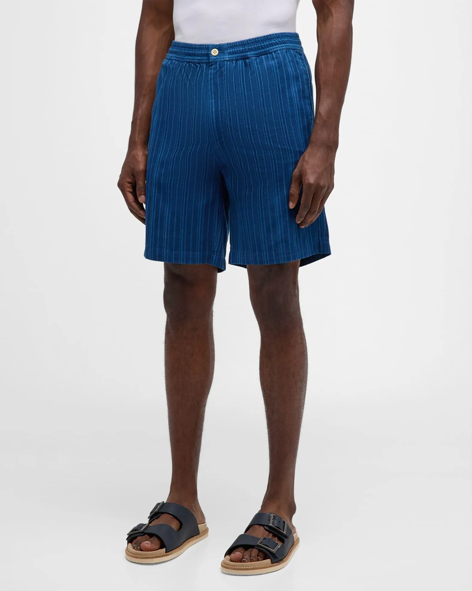 Men's Lax Elastic-Waist Shorts