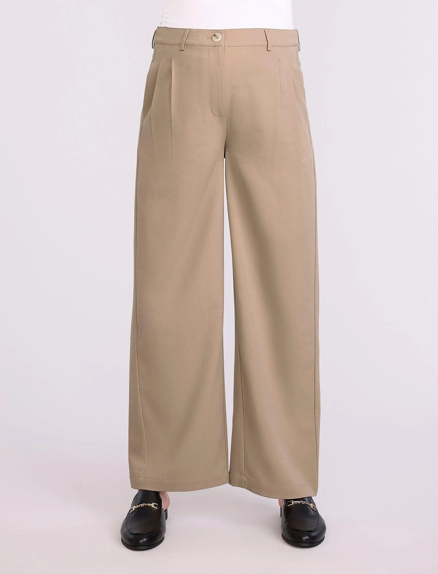 Front Pleated Trousers