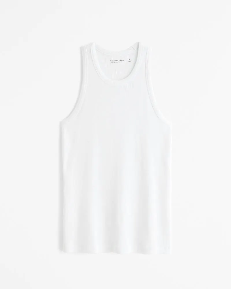 Essential Ribbed High-Neck Tank