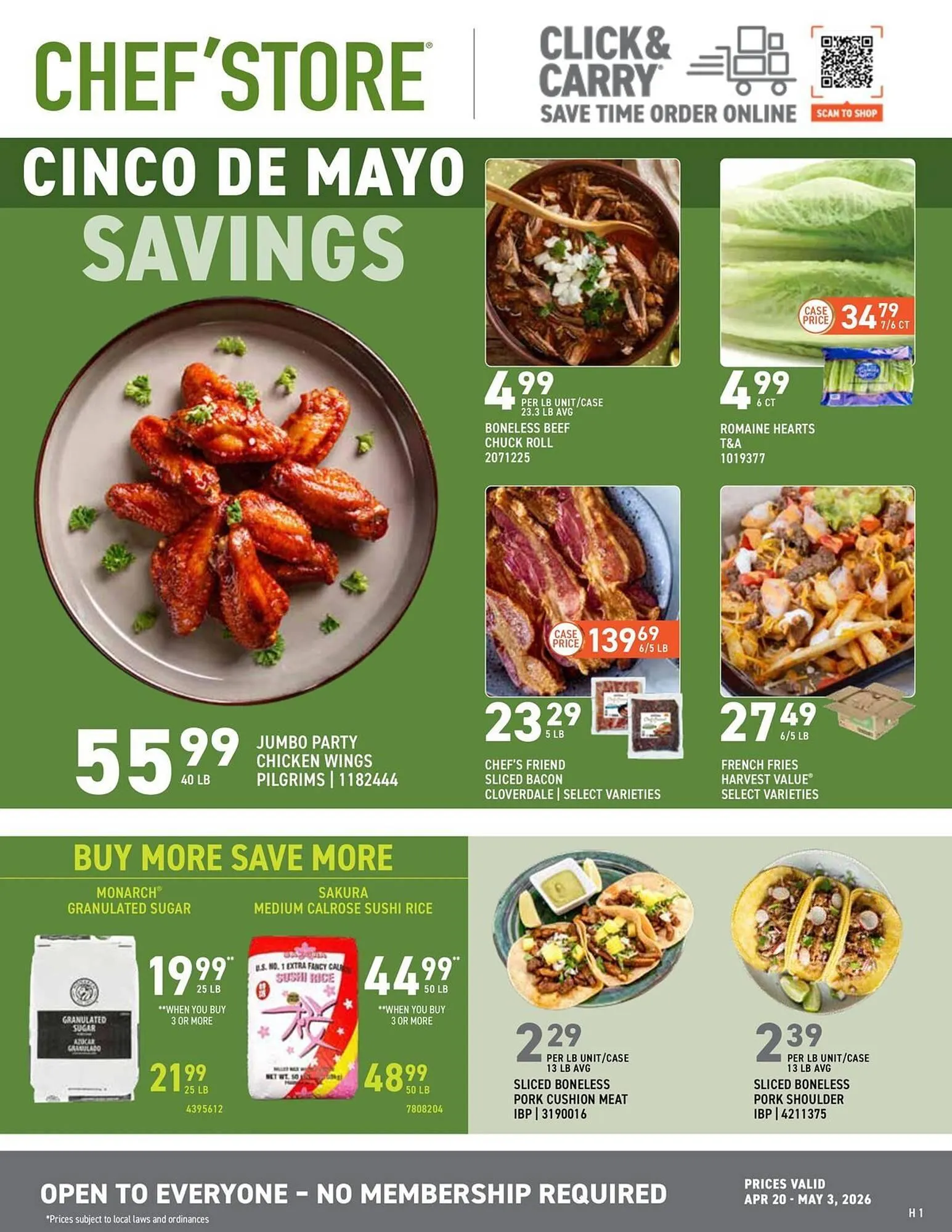 Weekly ad US Foods Chef's Store weekly ad from April 20 to May 3 2026 - Page 1
