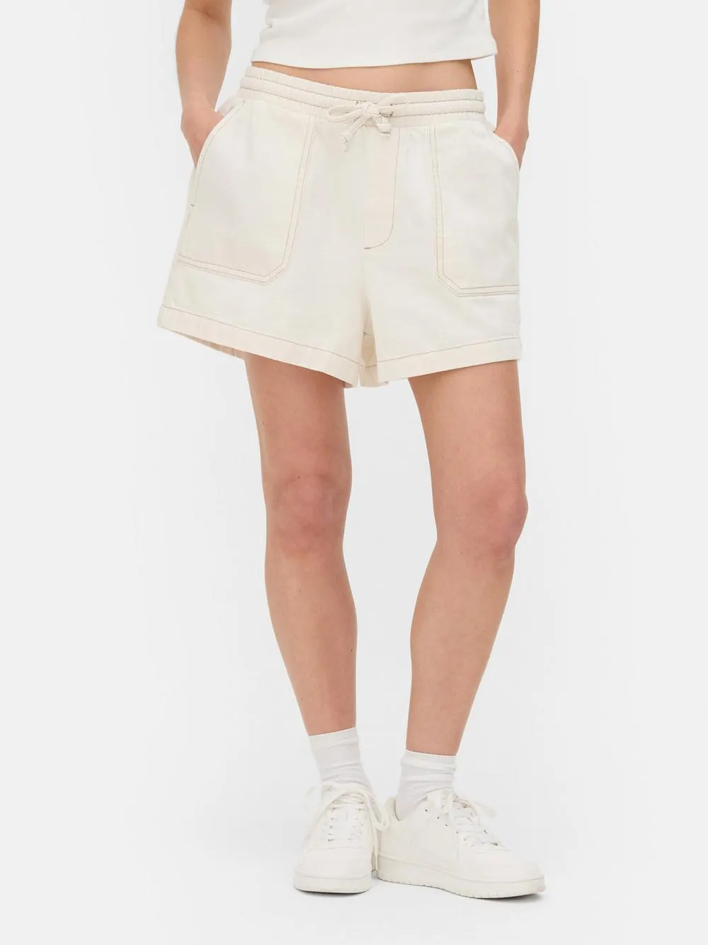 Stretch Denim Shorts