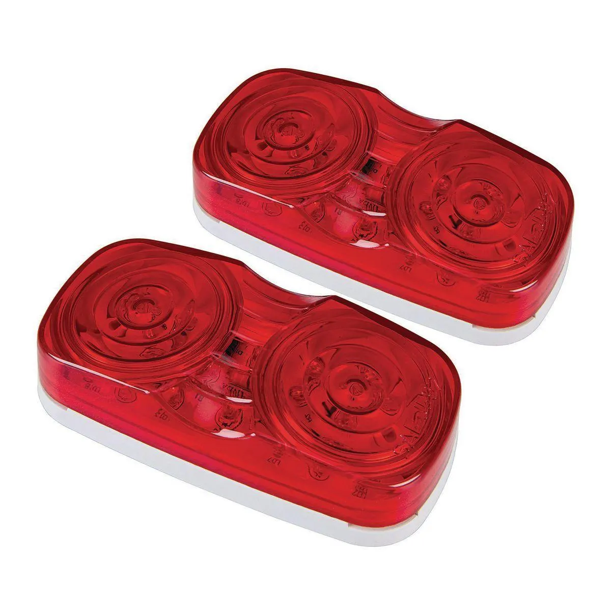 KENWAY Red LED Clearance Marker Lamps, 2 Pack