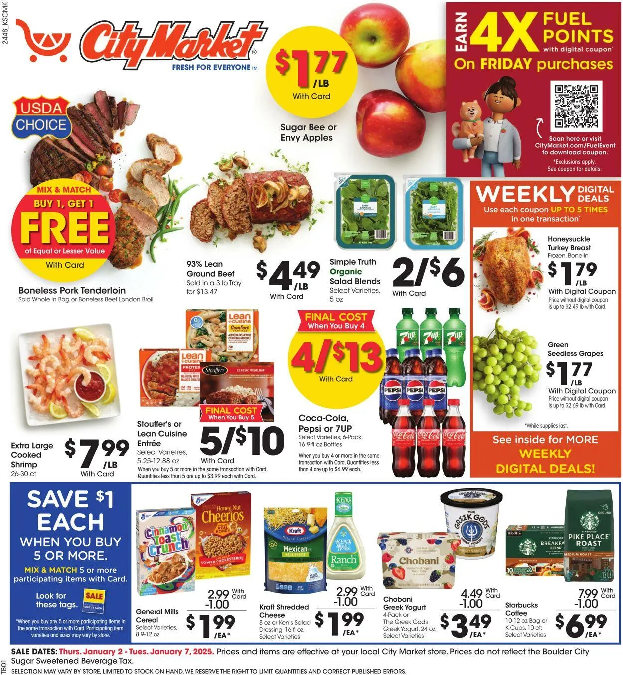 Weekly ad City Market from January 2 to January 7 2025 - Page 1