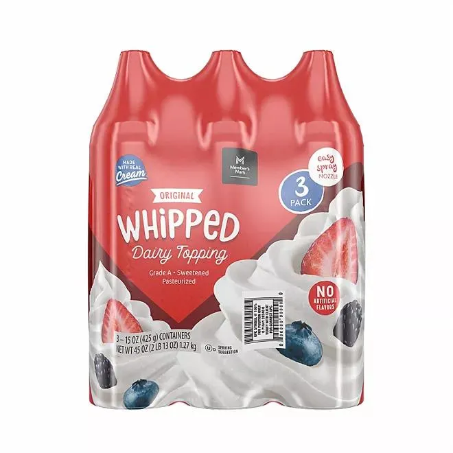 Member's Mark Original Dairy Whipped Topping 15 oz., 3 pk.