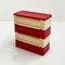 Red and White Model 4964 Chest of Drawers by Olaf von Bohr for Kartell, 1970s