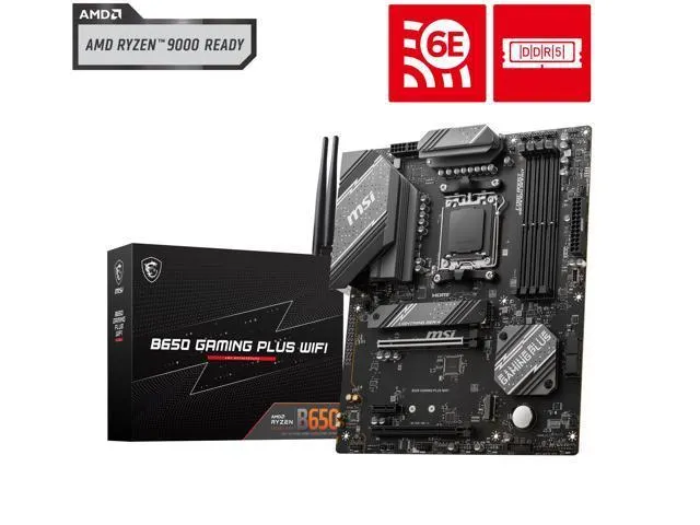 MSI B650 GAMING PLUS WIFI AM5 AMD B650 SATA 6Gb/s ATX Motherboard