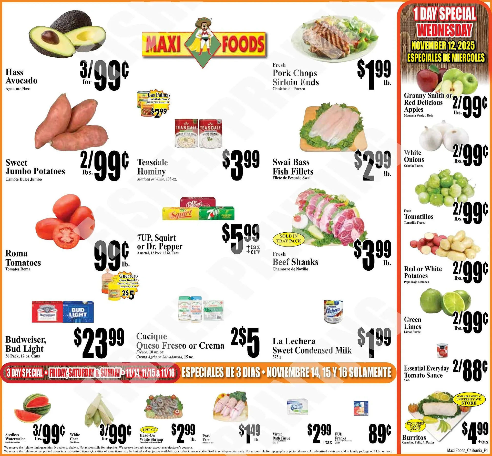 Weekly ad Maxi Foods weekly ad from November 12 to November 18 2025 - Page 1