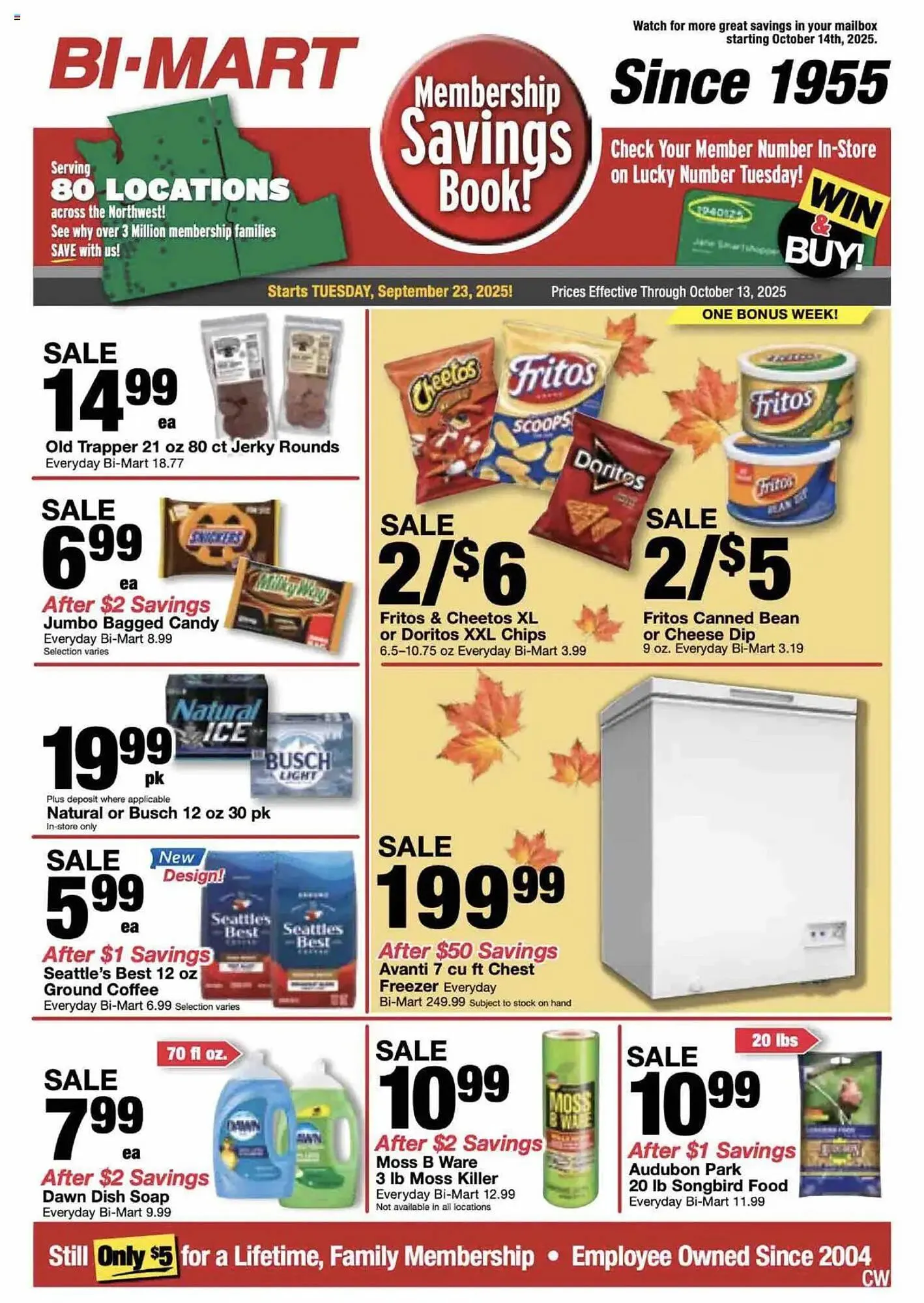 Weekly ad Bi-Mart weekly ad from September 23 to October 14 2025 - Page 1