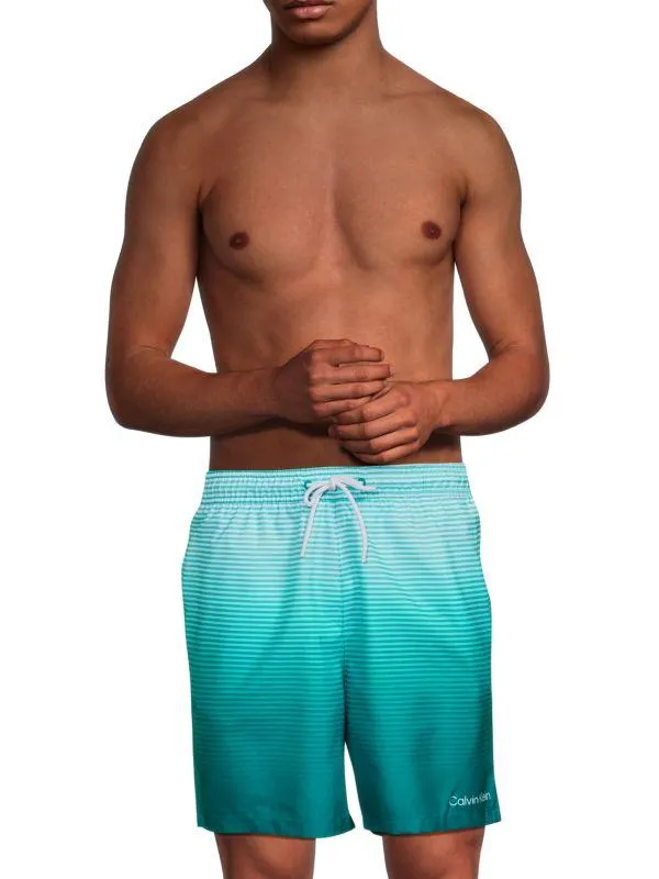 Striped Ombre Swim Shorts