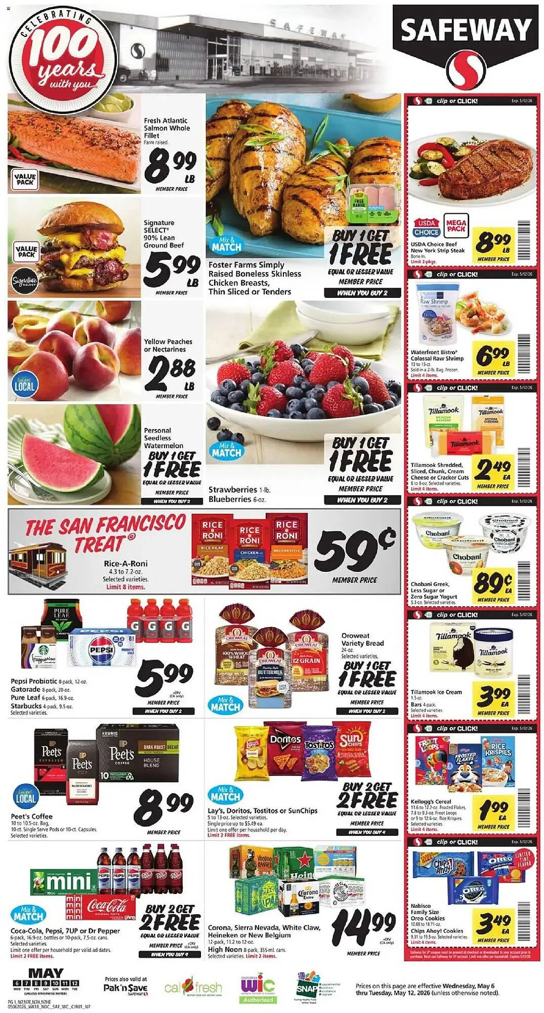 Weekly promotion Safeway weekly ad spanning from May 6 to May 13 2026 - Page 3 for Catalogue 365
