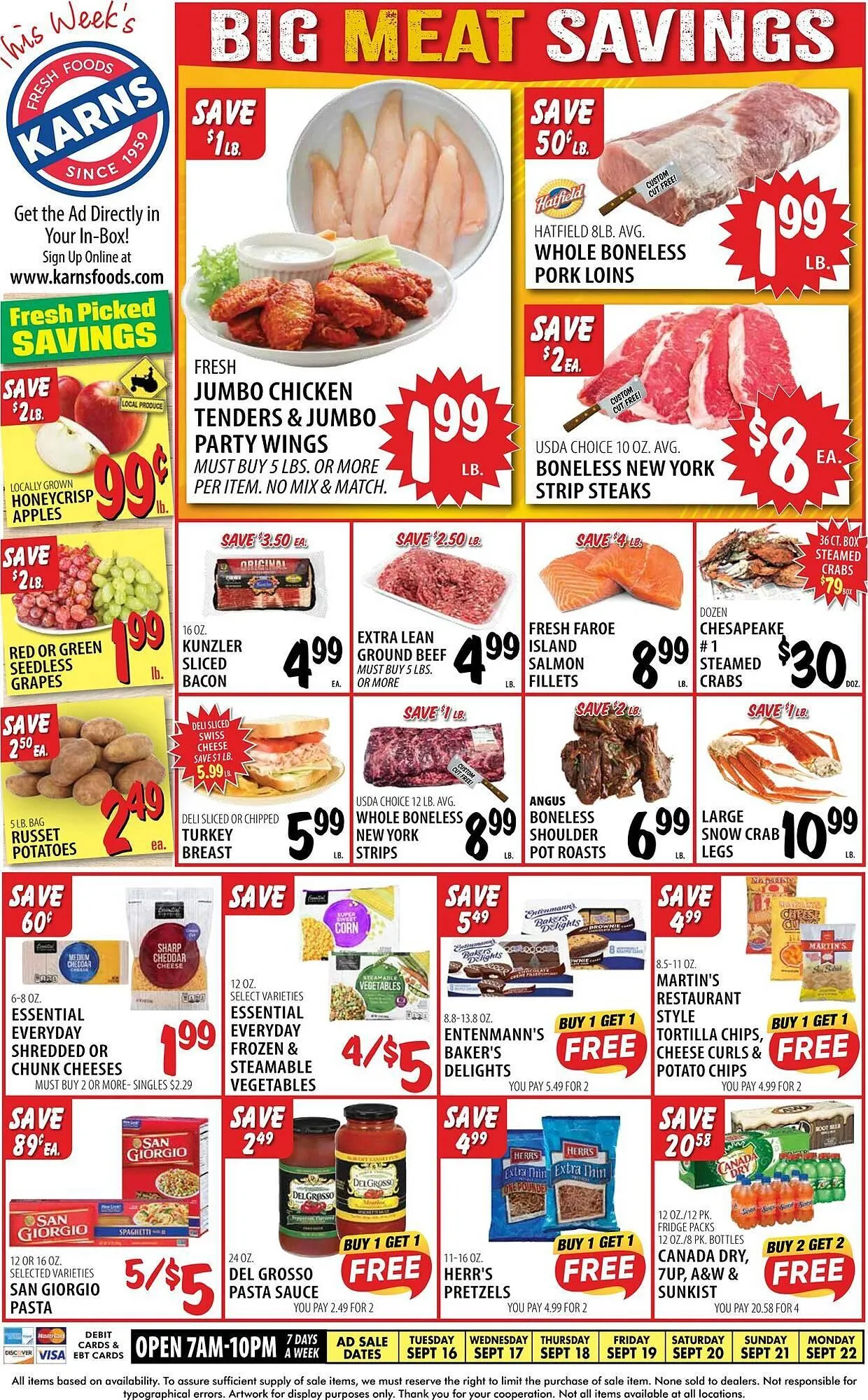 Weekly ad Karns weekly ad from September 16 to September 22 2025 - Page 1