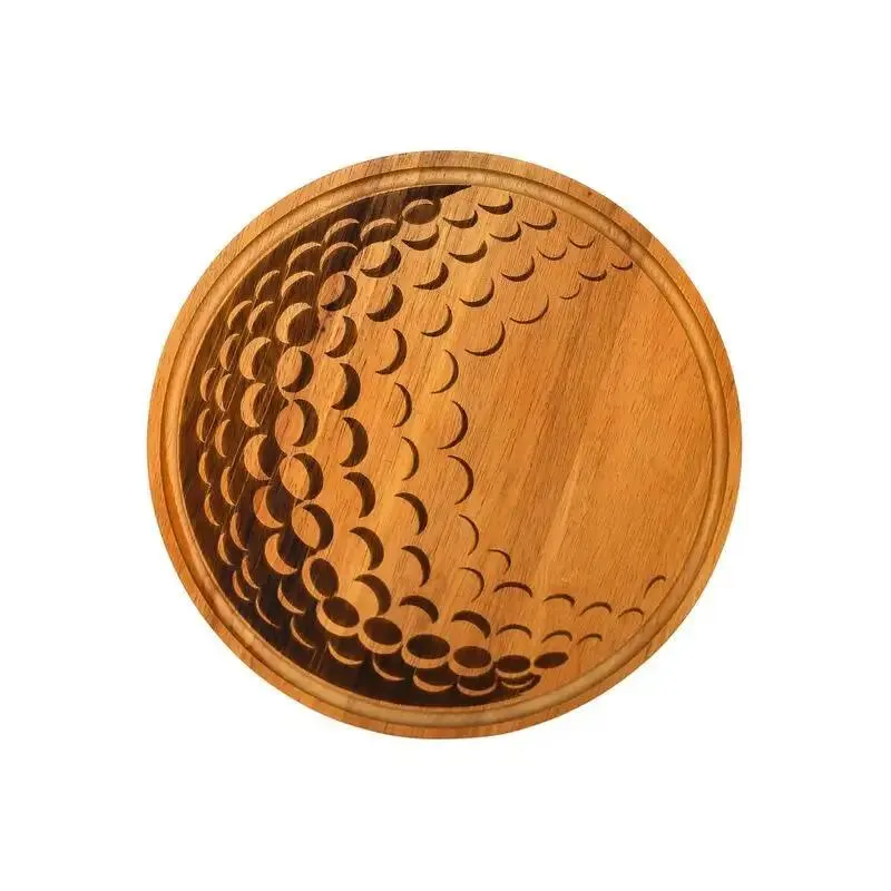 Golf Ball Charcuterie Wood Board - 13" Diameter