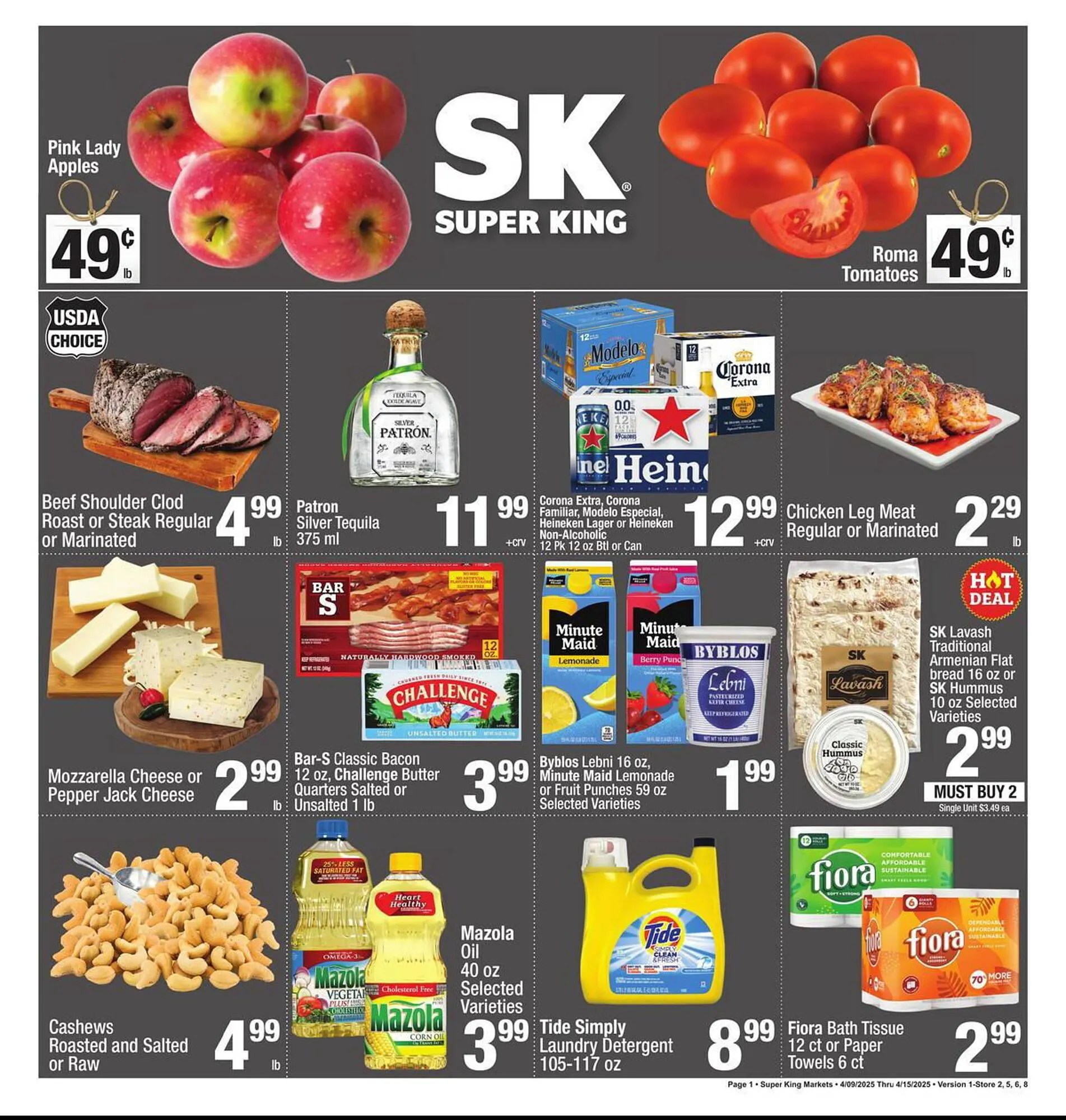 Weekly ad Super King Markets Weekly Ad from April 9 to April 15 2025 - Page 1