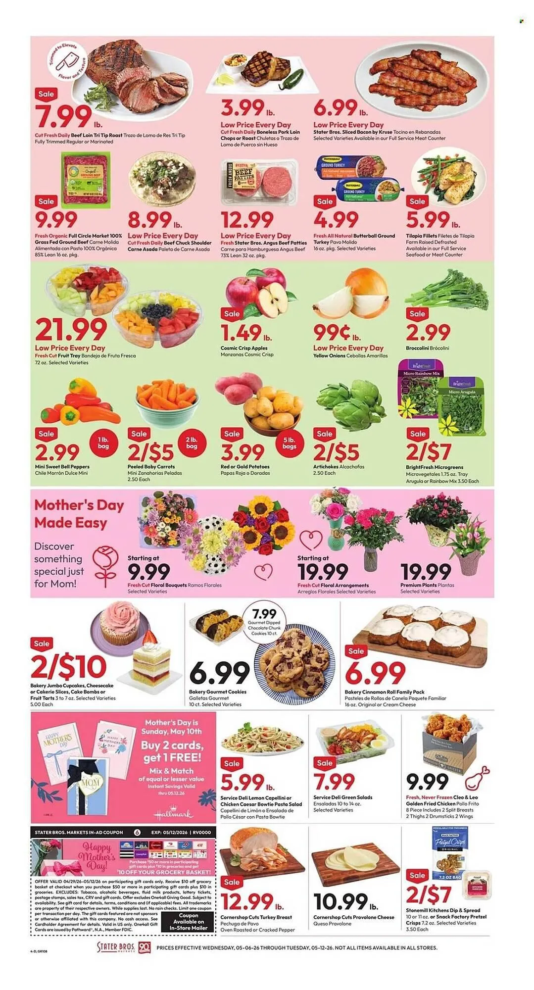 Weekly promotion Stater Bros weekly ad spanning from May 6 to May 12 2026 - Page 4 for Catalogue 365
