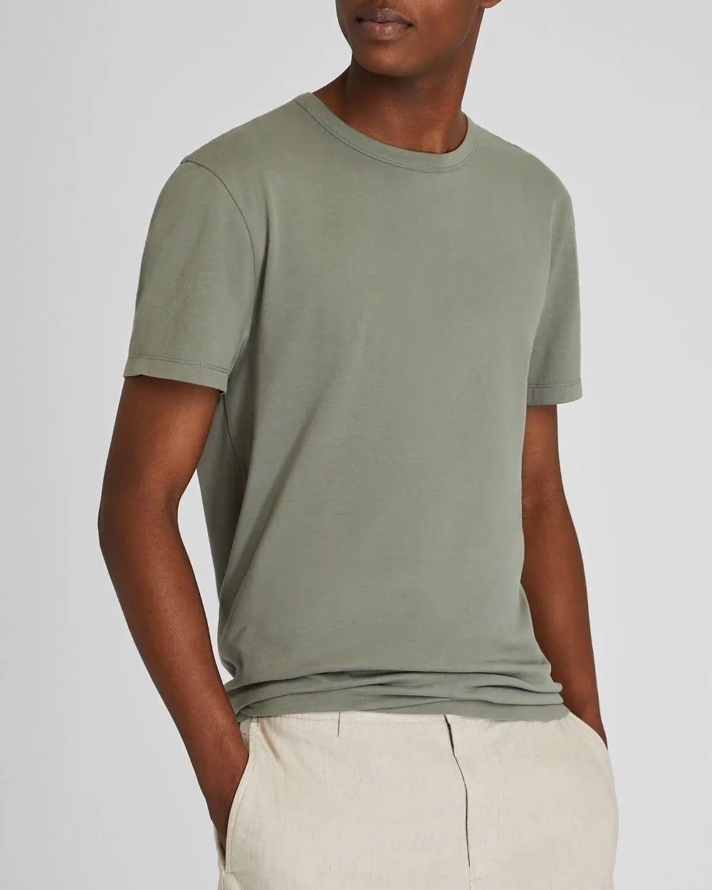 Slim Brushed Cotton Tee