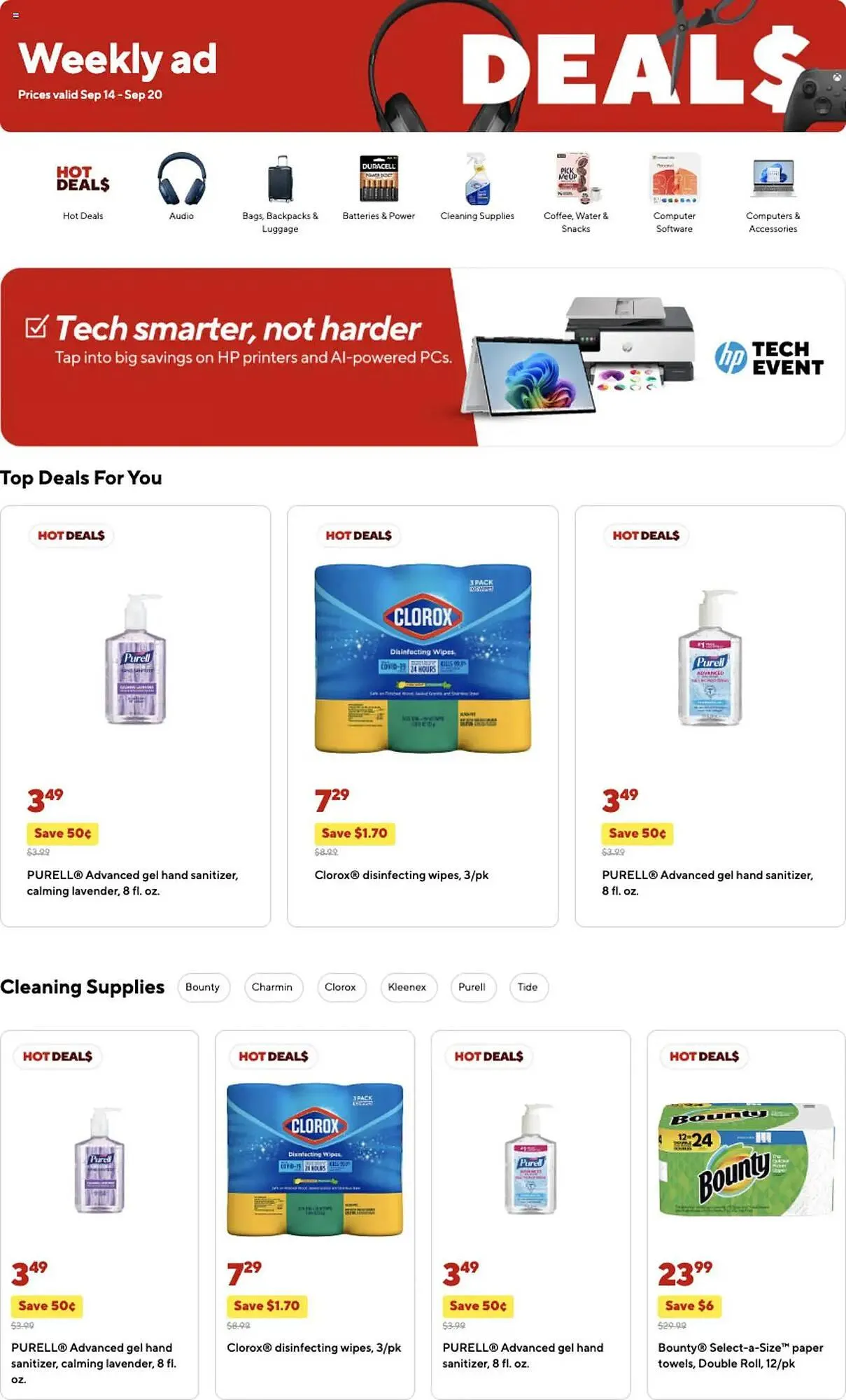 Weekly ad Staples weekly ad from September 14 to September 20 2025 - Page 1