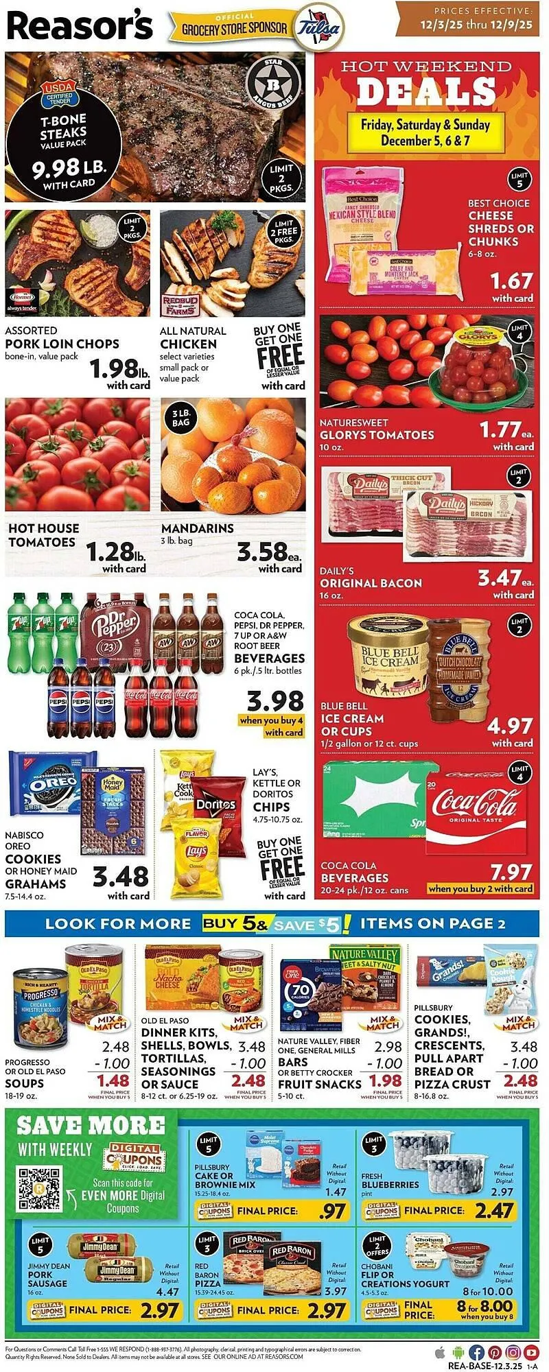 Weekly ad Reasors weekly ad from December 3 to December 9 2025 - Page 1