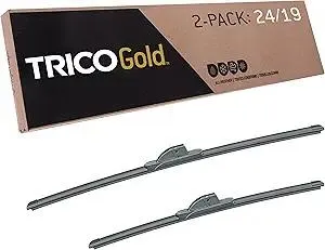 TRICO Gold™ (18-2419) 24 & 19 Inch Pack of 2 Automotive Replacement Windshield Wiper Blades for My Car Super Premium All Weather Beam Blade for Select Vehicle Models